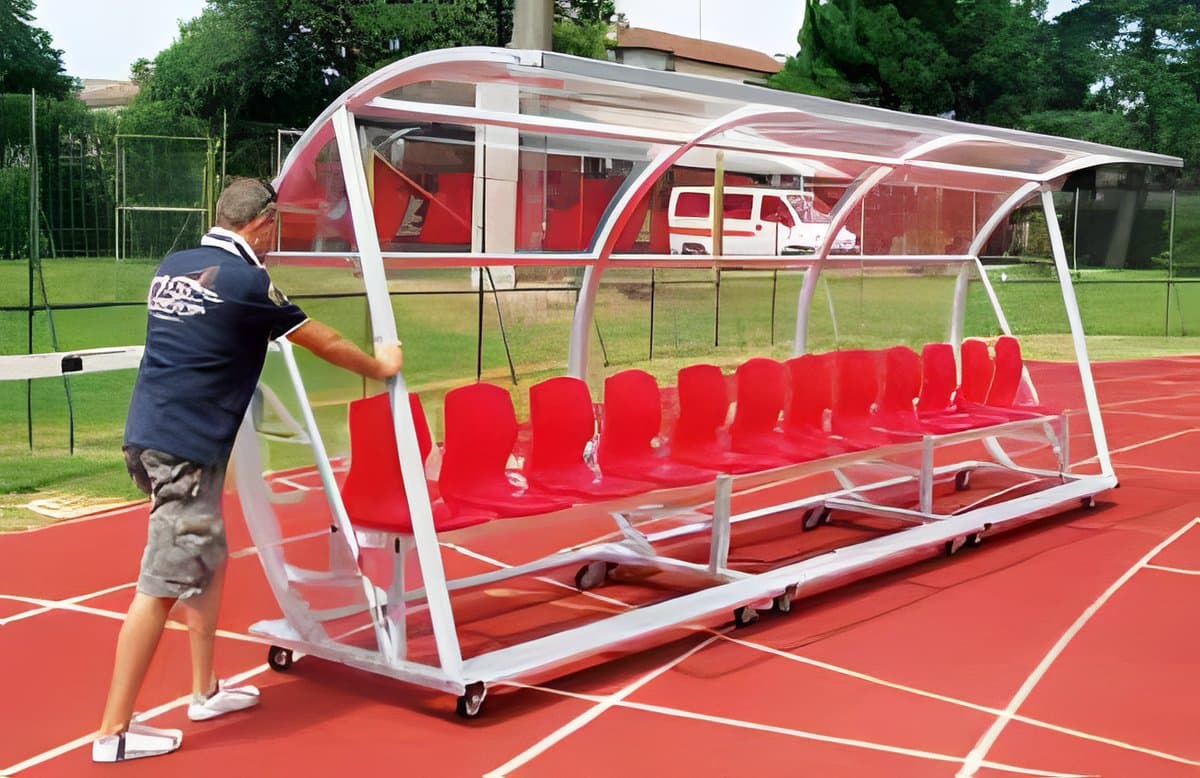 Coach & Players Bench on Wheels (16 Seats)